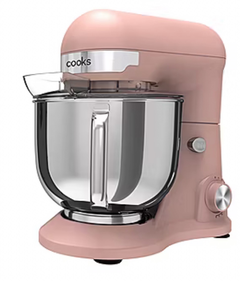 Cooks 5.3-Quart Stand Mixer Lite Weight Model #2239022390C  splatter guard and 3 attachments  Retail $220