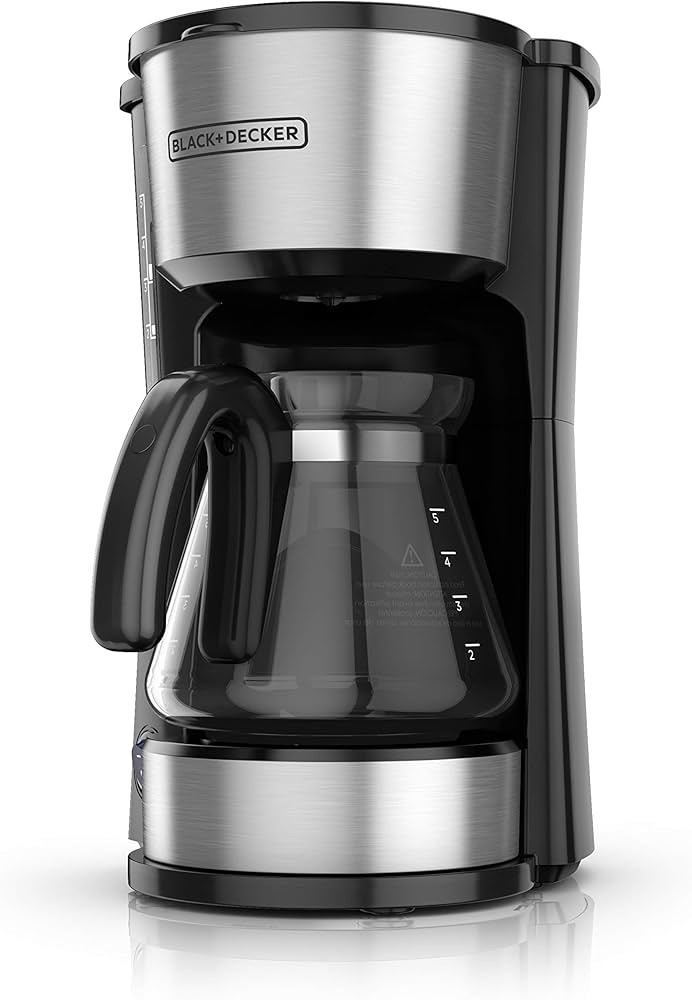 BLACKDECKER CM0755S 4-in-1 5-Cup Coffee Station Coffeemaker, Stainless Steel