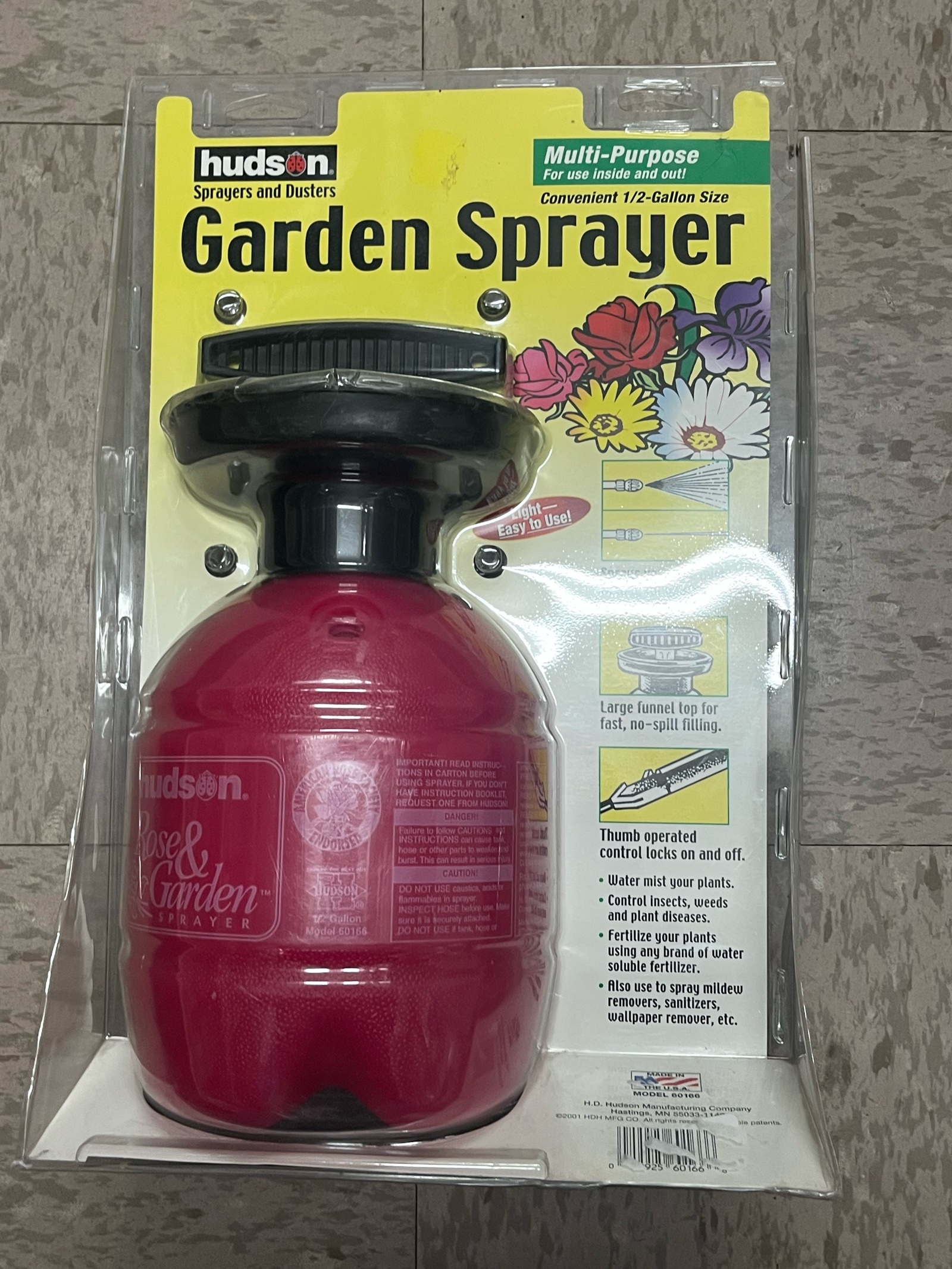 Hudson 12-Gallon Multi-Purpose Garden Sprayer, Model 60100