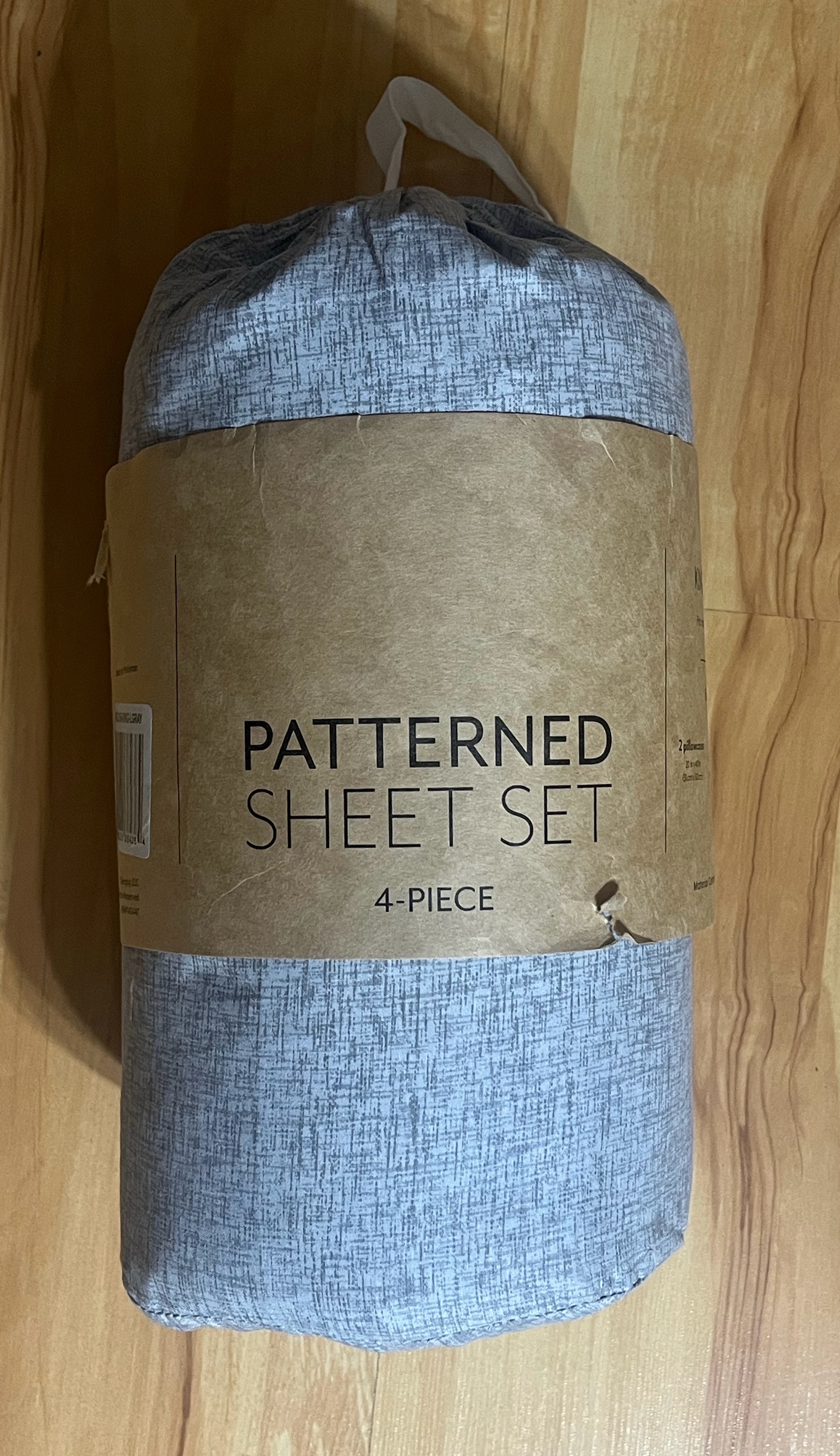King  Patterend sheet set - 4pc - flat sheet - fitted sheet - 2 pillowcases