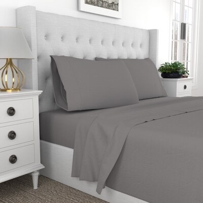 Queen  Purity Home Sheet Set  No Harmful Chemicals  Natural Substrate  water based pigment  1 flat sheet 1 fitted sheet 2 pillow cases