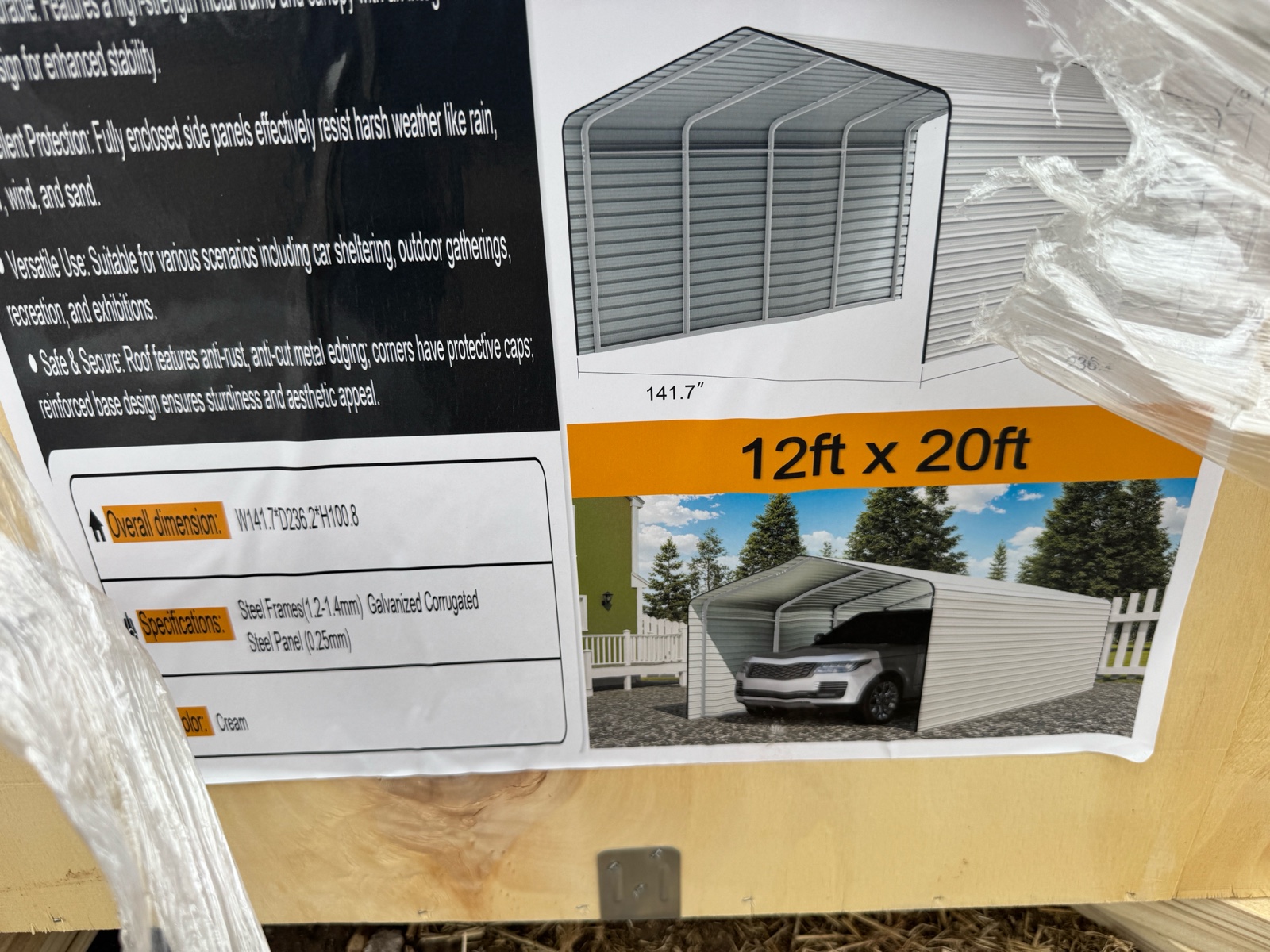 High-End Carport - 2026 - Unused - SDLGCSS