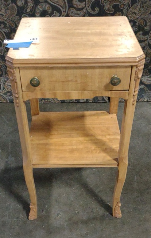 vintage nightstand with drawer