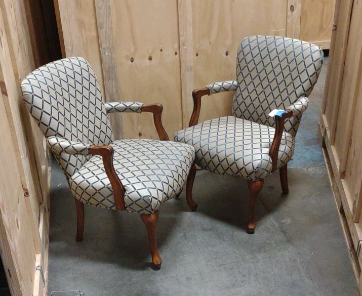 2 arm chairs