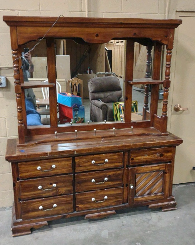 dresser with hutch