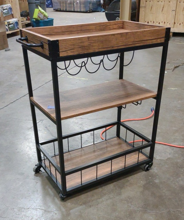 wine bar cart