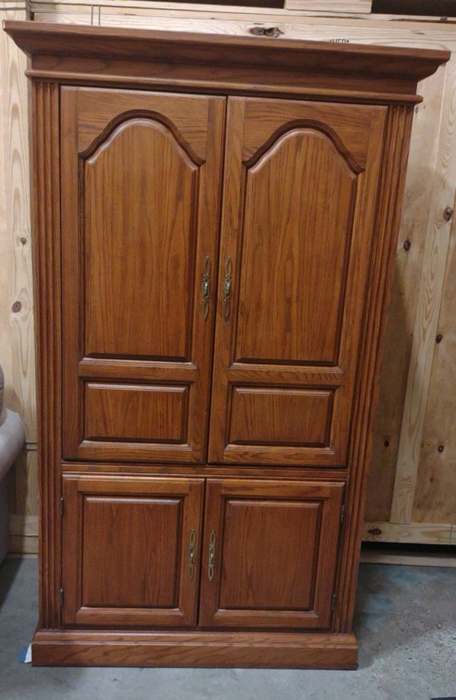 wooden TV armoire