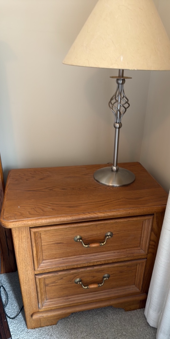 Oak style nightstand by Thomasville