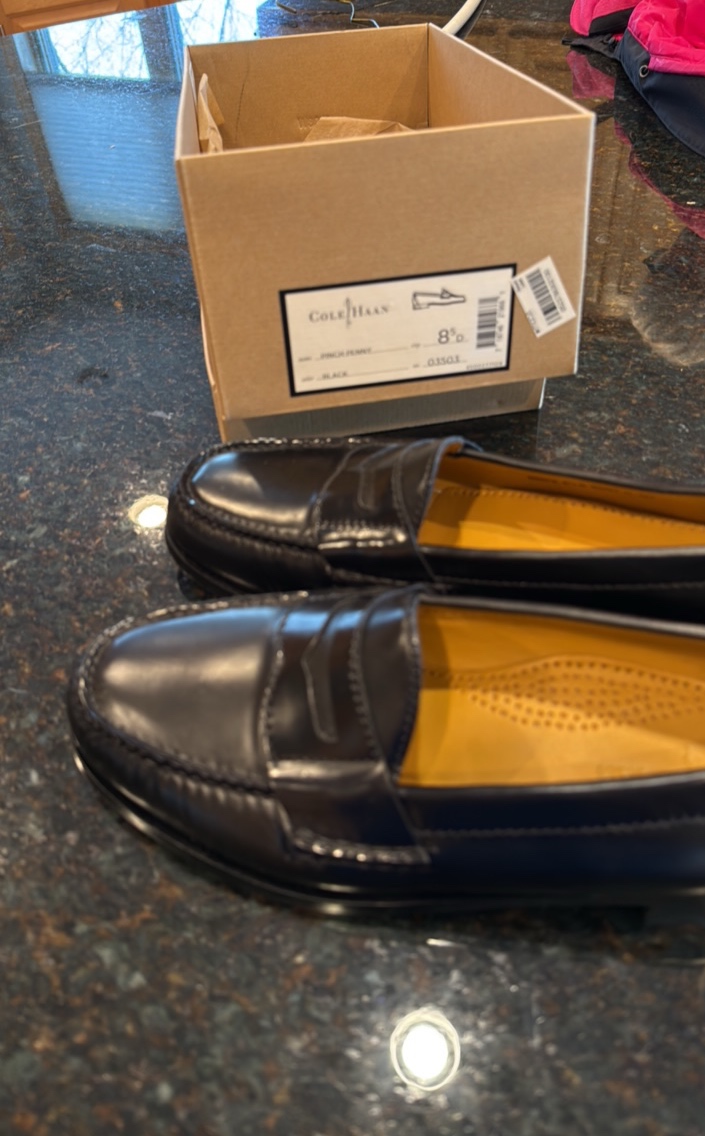 Cole Haan Mens Pinch Penny black loafer size 8 12 D