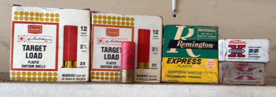 Sears in Remington shotgun shells and rim fire cartridges