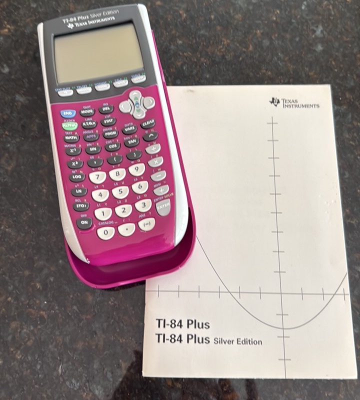 Texas instrument TI  84 silver edition calculator