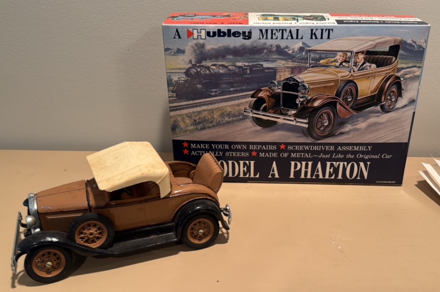 A Hubly metal model for a PHAETON Model A car kit plus a prior build as an example for your enjoyment