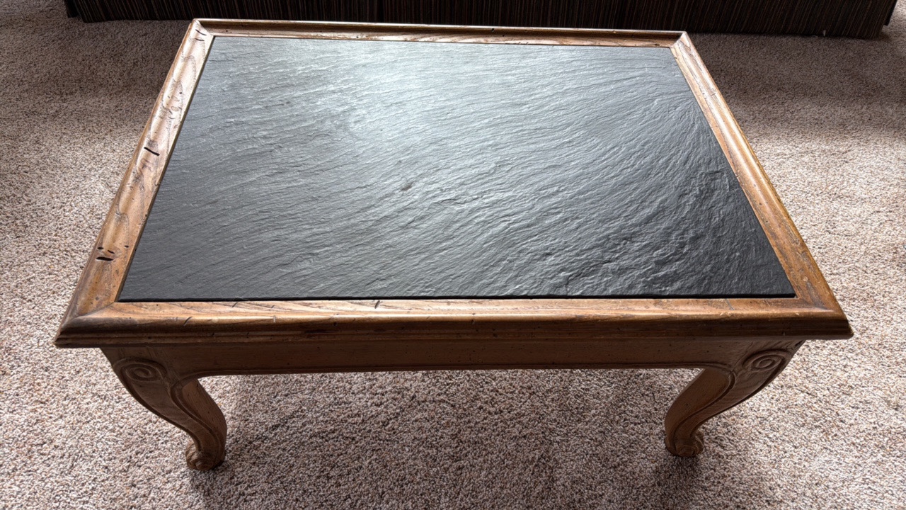 Coffee table with Slate insert