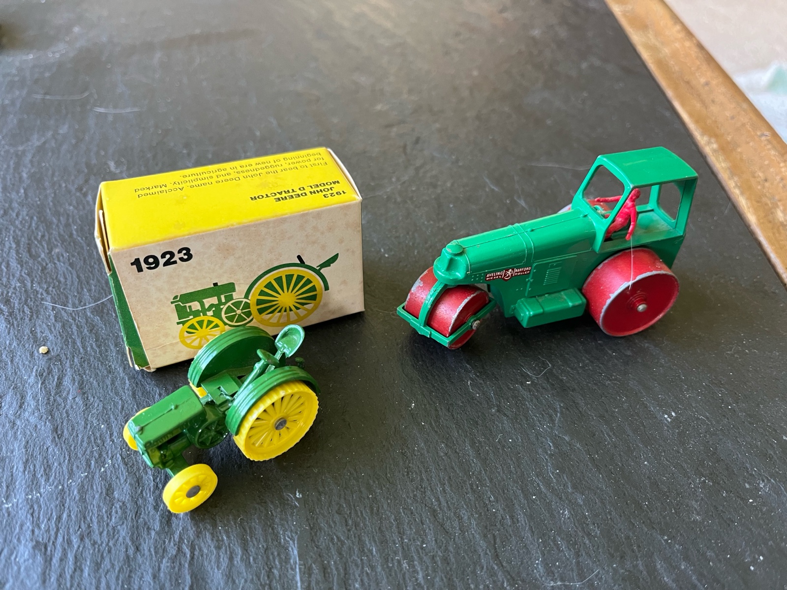 Collectibles John Deere 1923 Tractor and Aveling Barford Diesel Roller
