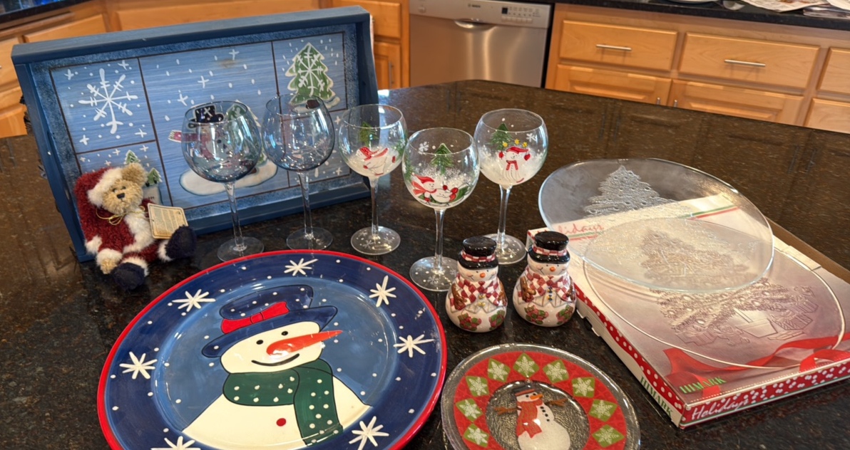 wintery and snowman entertaining collection