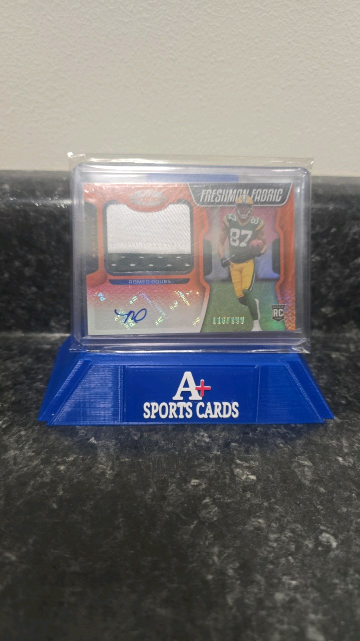 2022 Panini Certified Romeo Doubs RC Freshman Fabric Patch Auto #d 118199