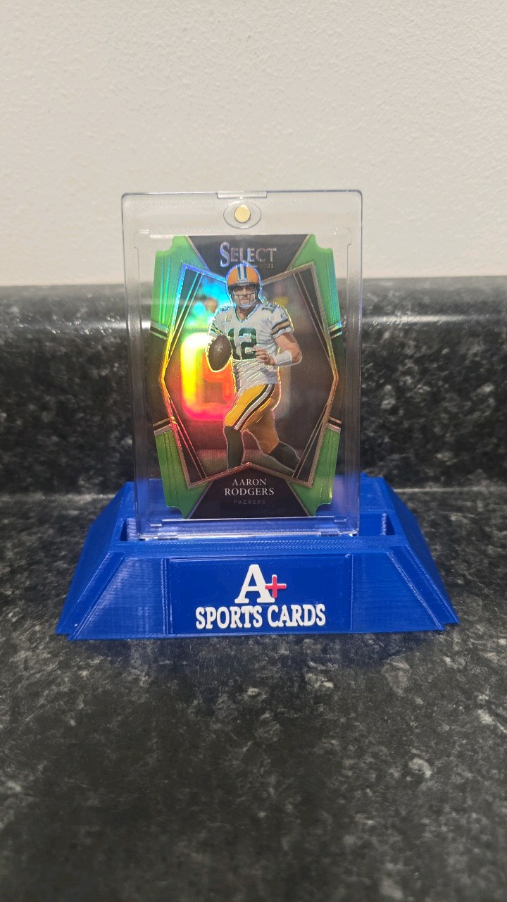 2021 Select Aaron Rodgers Green Die-Cut Premier Level Prizm 043349