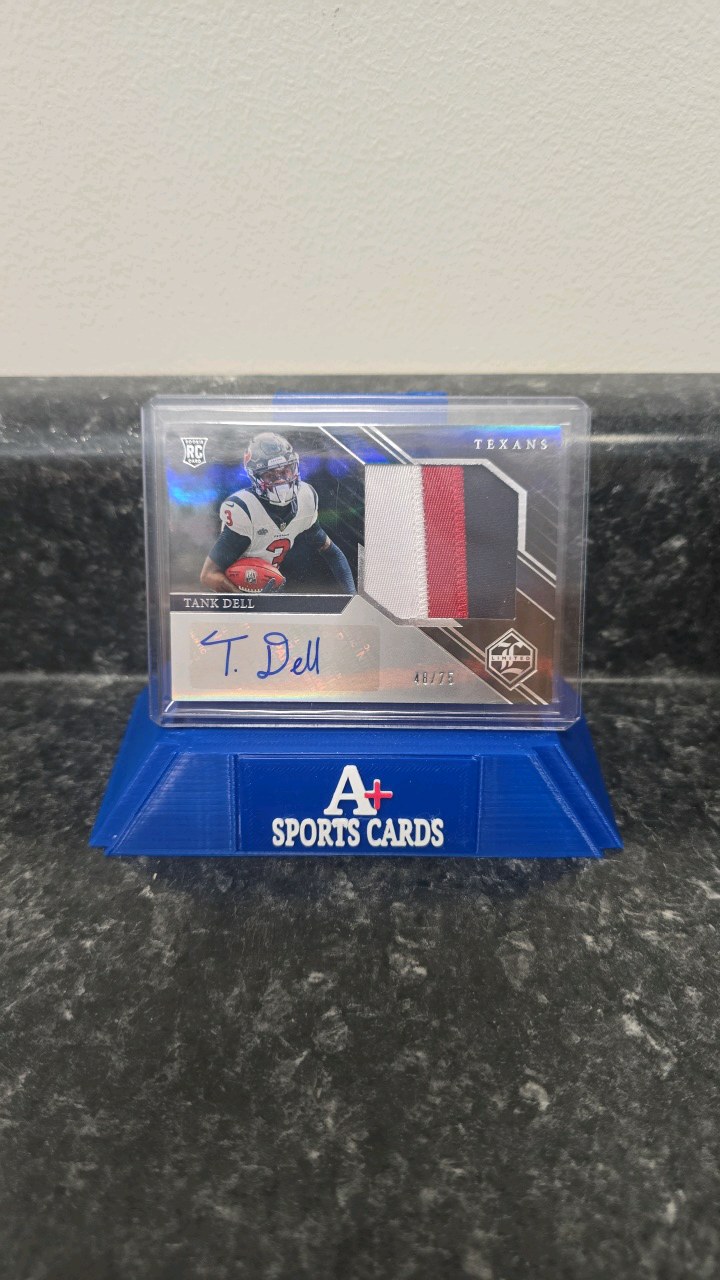 2023 Panini Limited Football Tank Dell #177 RC Rookie Jumbo Patch Auto 4875