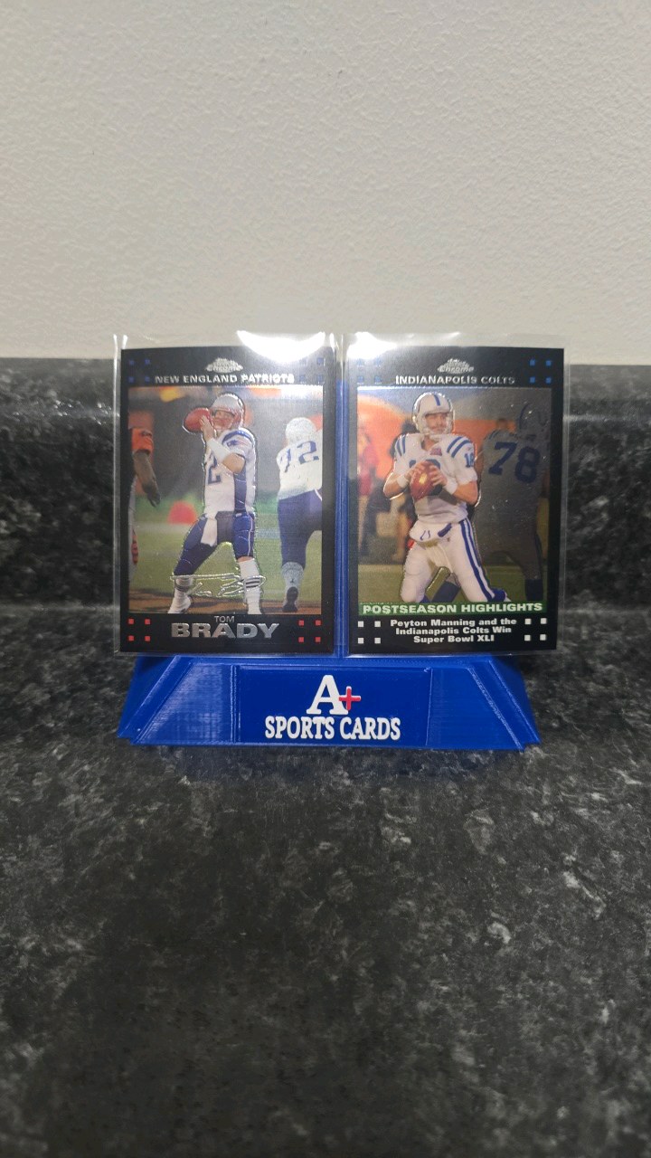 Topps chrome 2007 Tom Brady and Peyton Manning
