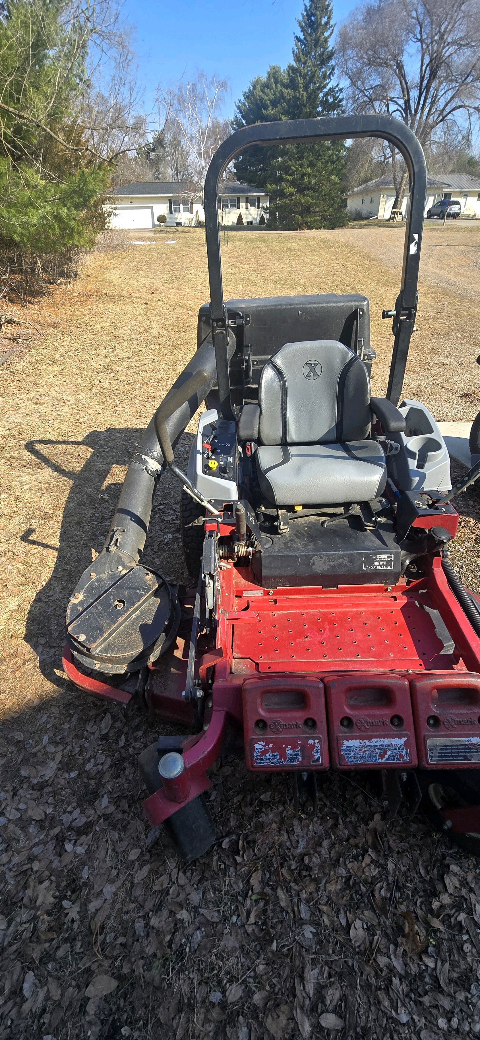 Exmark zero turn lawn mower w/bagger