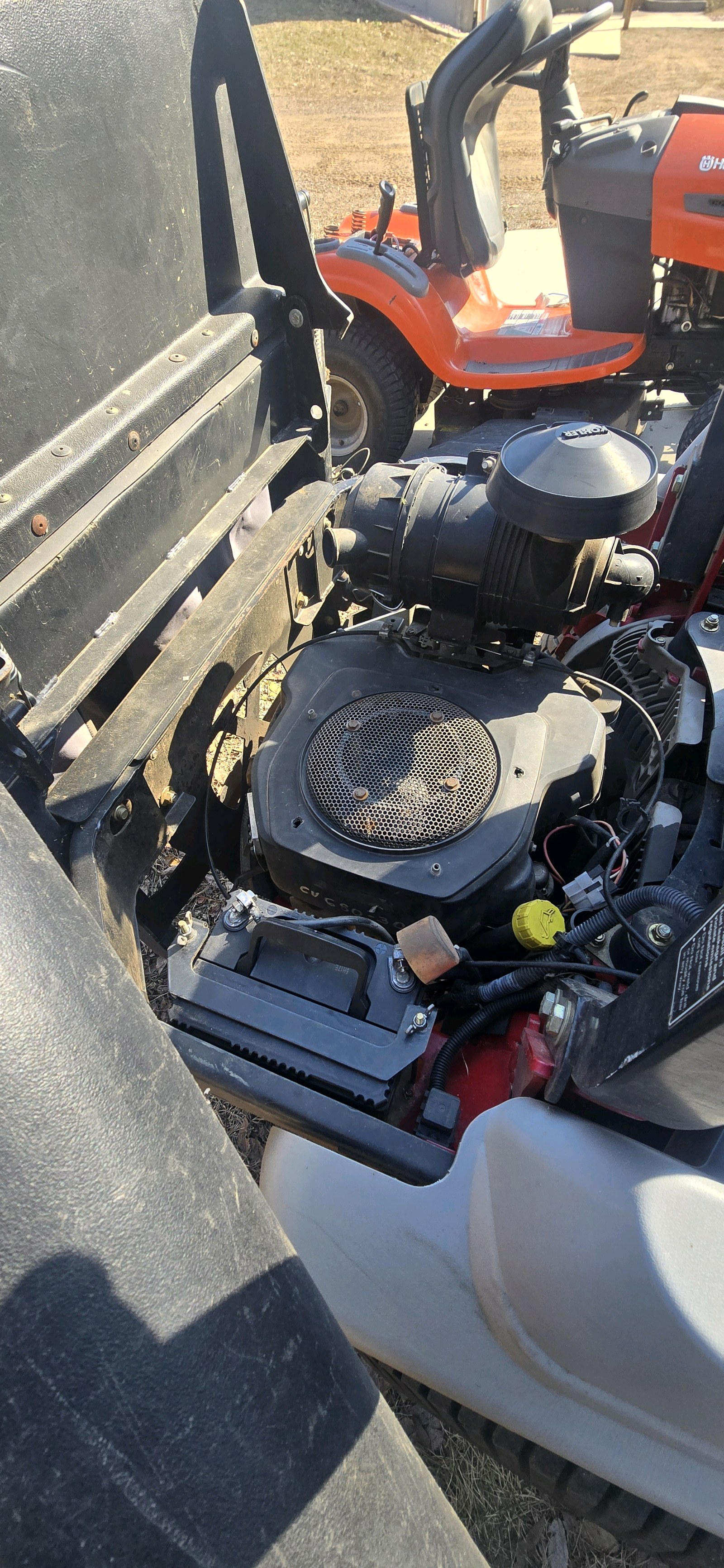 Exmark zero turn lawn mower w/bagger