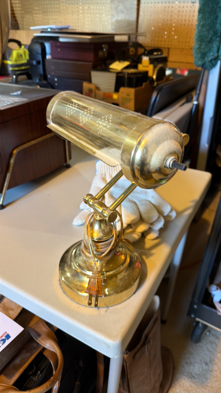 antique gold lamp
