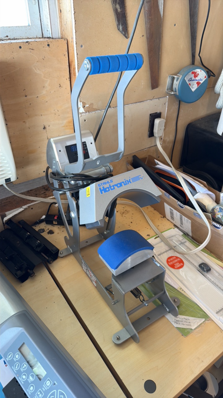 Stahls Hotronix Cap Heat Press  Like New Condition  Commercial Hat Press