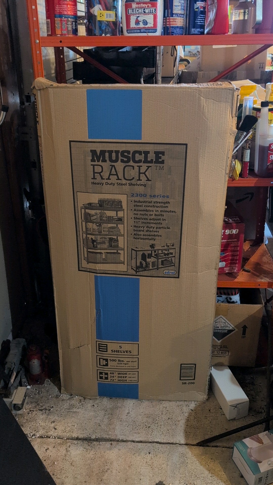 Metal Shelf - muscle rack. heavy duty steel shelving in box