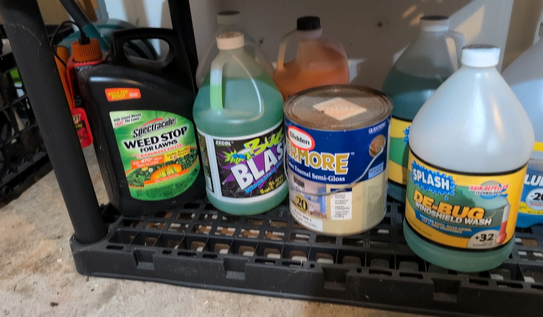 miscellaneous household and washer fluid