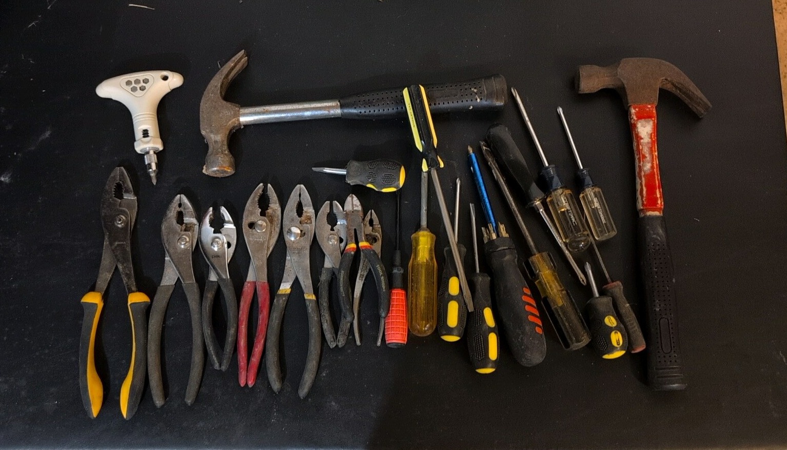 wrenches screwdrivers hammers large assortment
