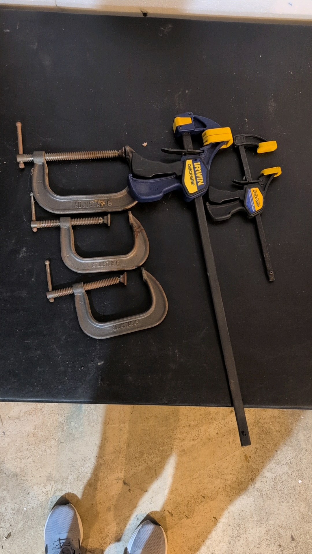 C-Clamps and quick grips