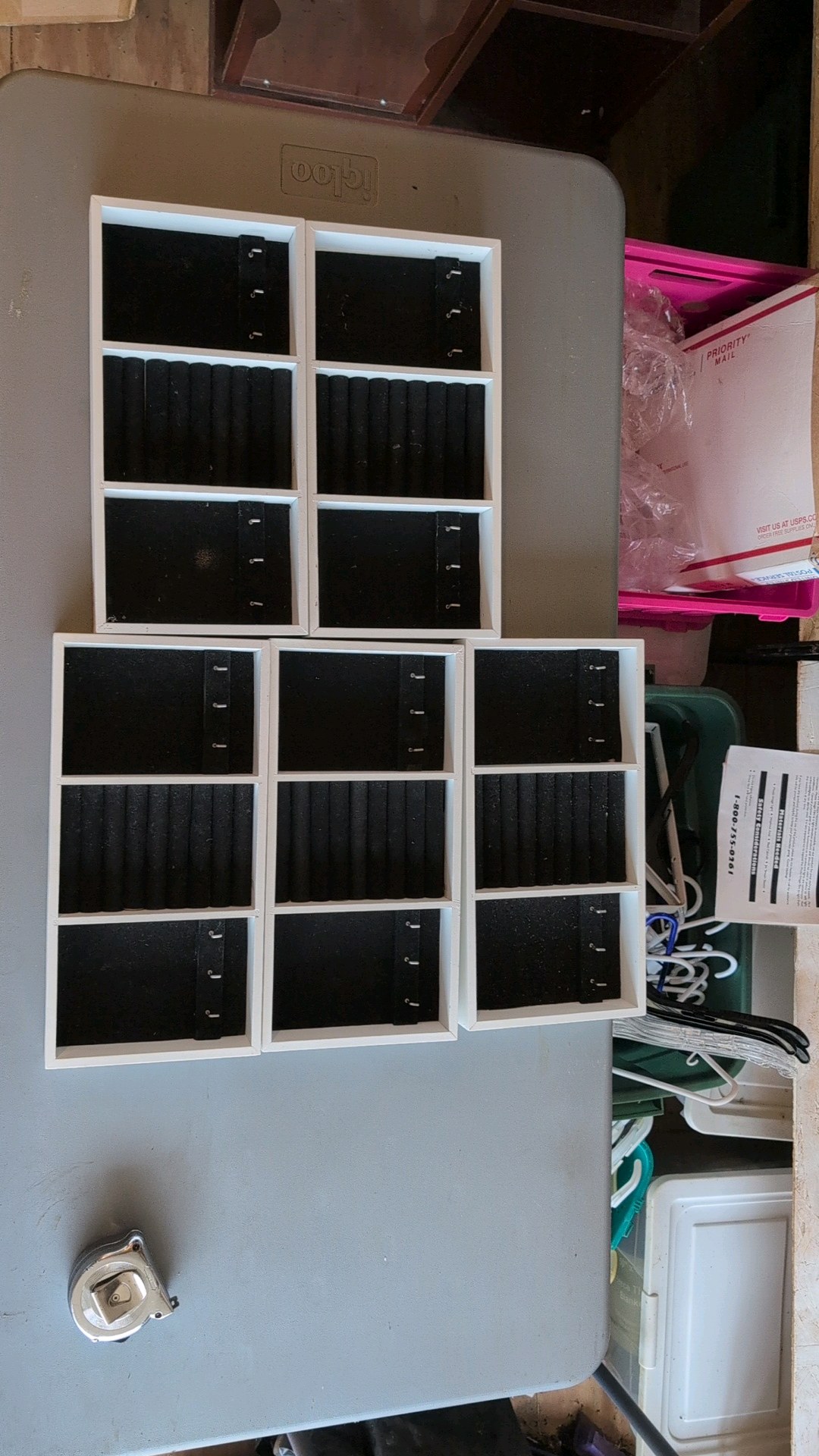 jewelry display cases five total