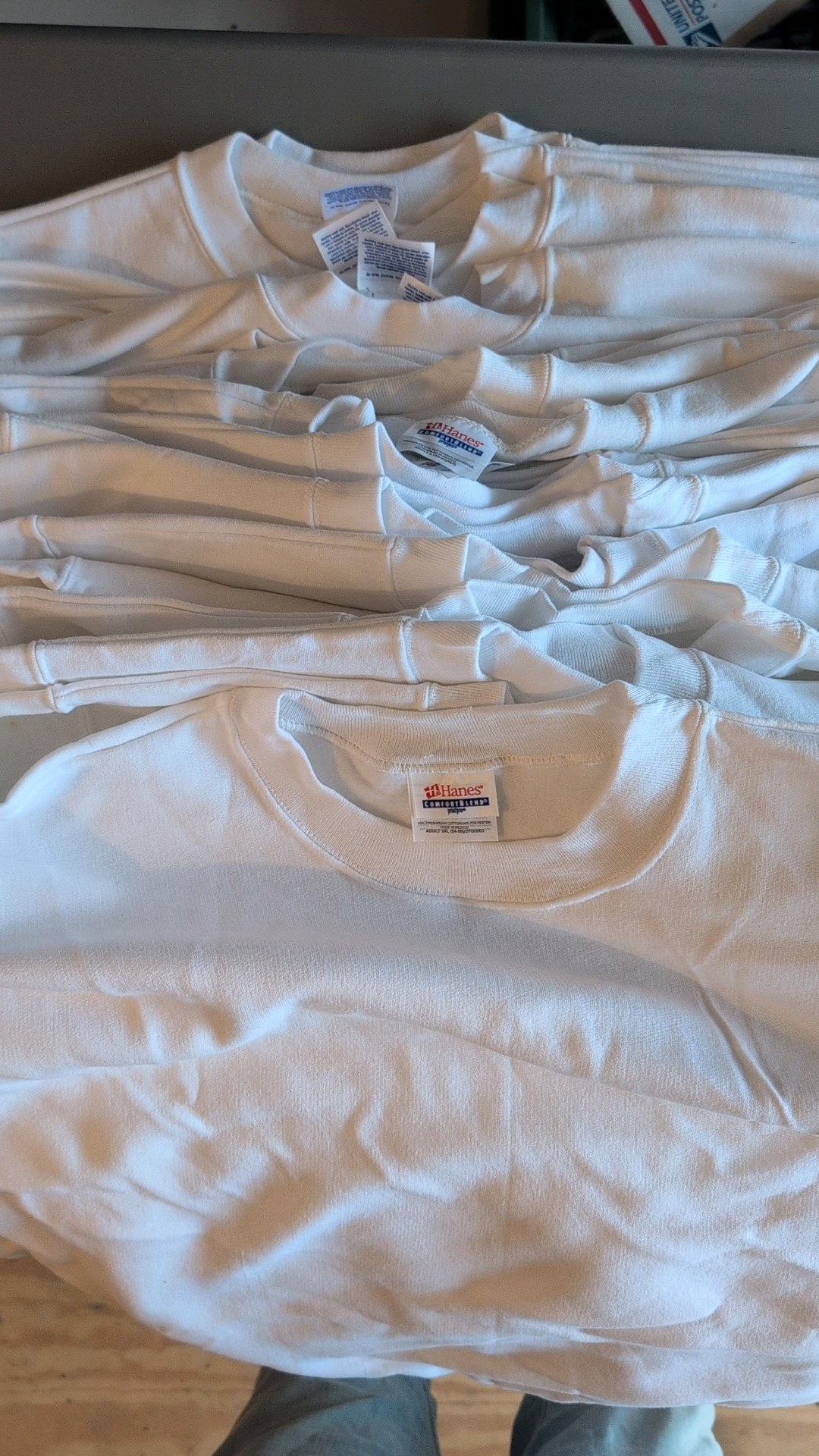 Lot of Hanes crew neck sweatshirts 23