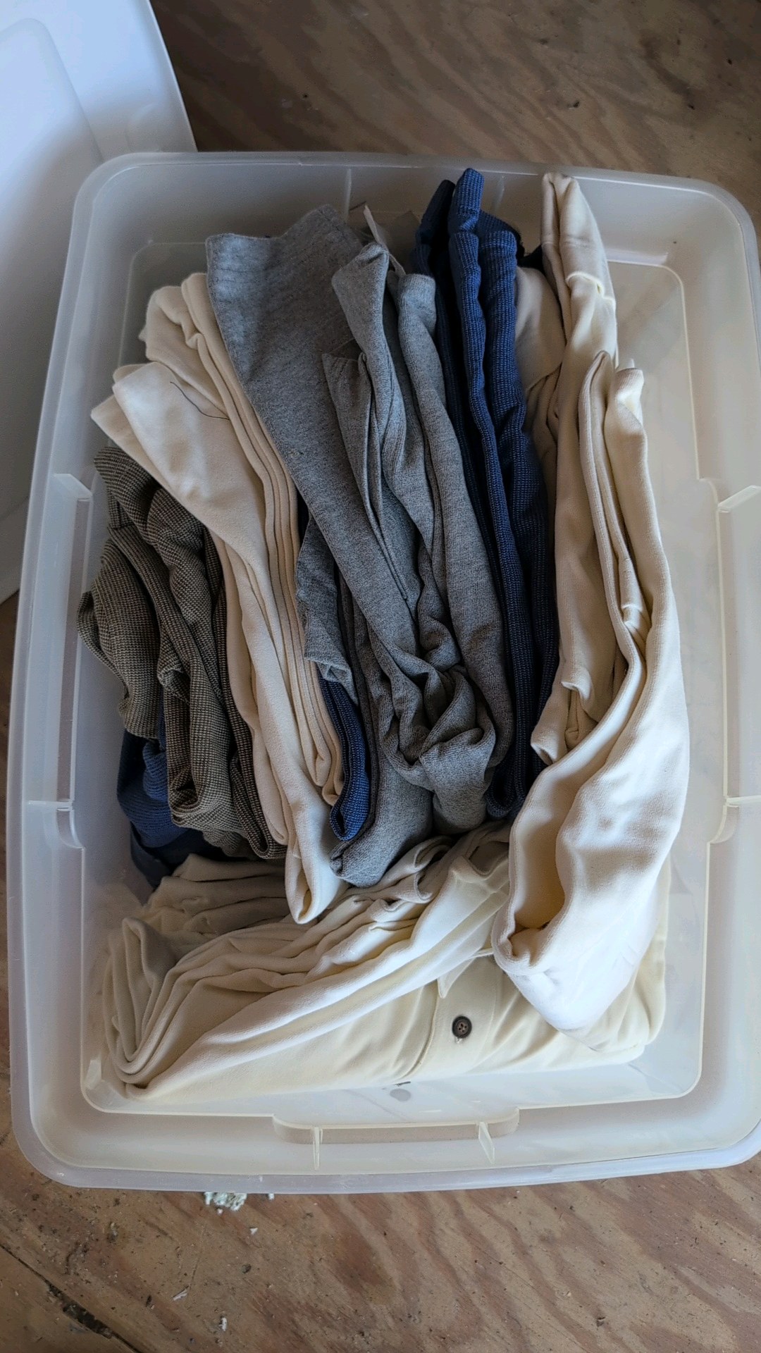 box of clothing Port authority has pictured