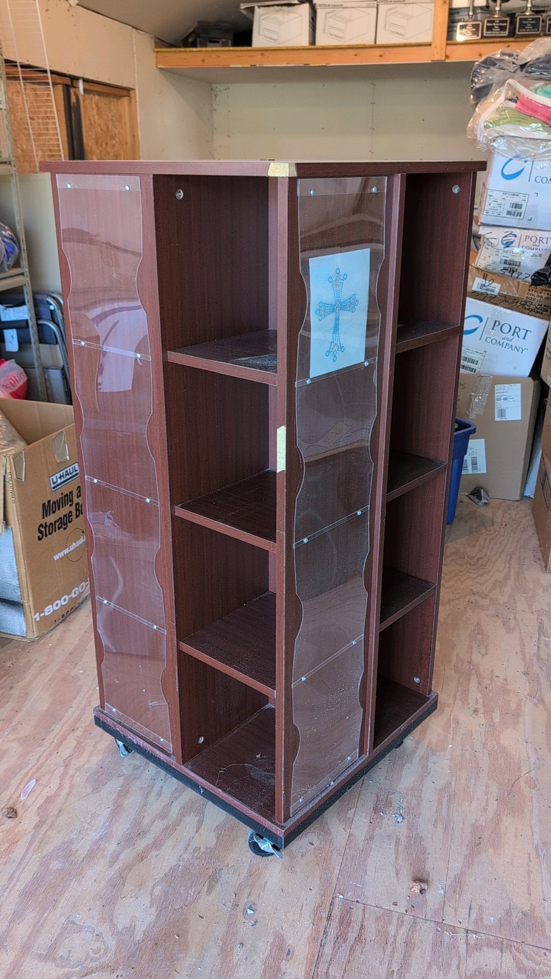 retail display unit on wheels