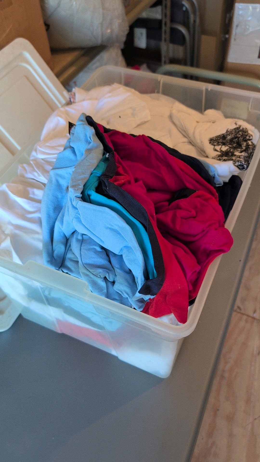 box of clothing
