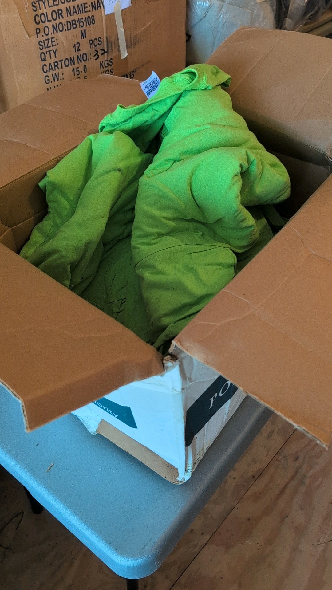 box of T-Shirts see pictures