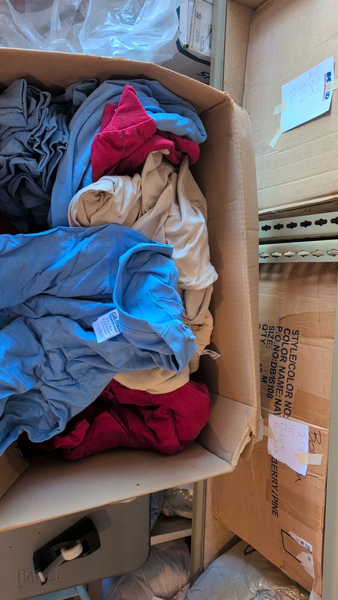 Big box of long sleeves as pictured