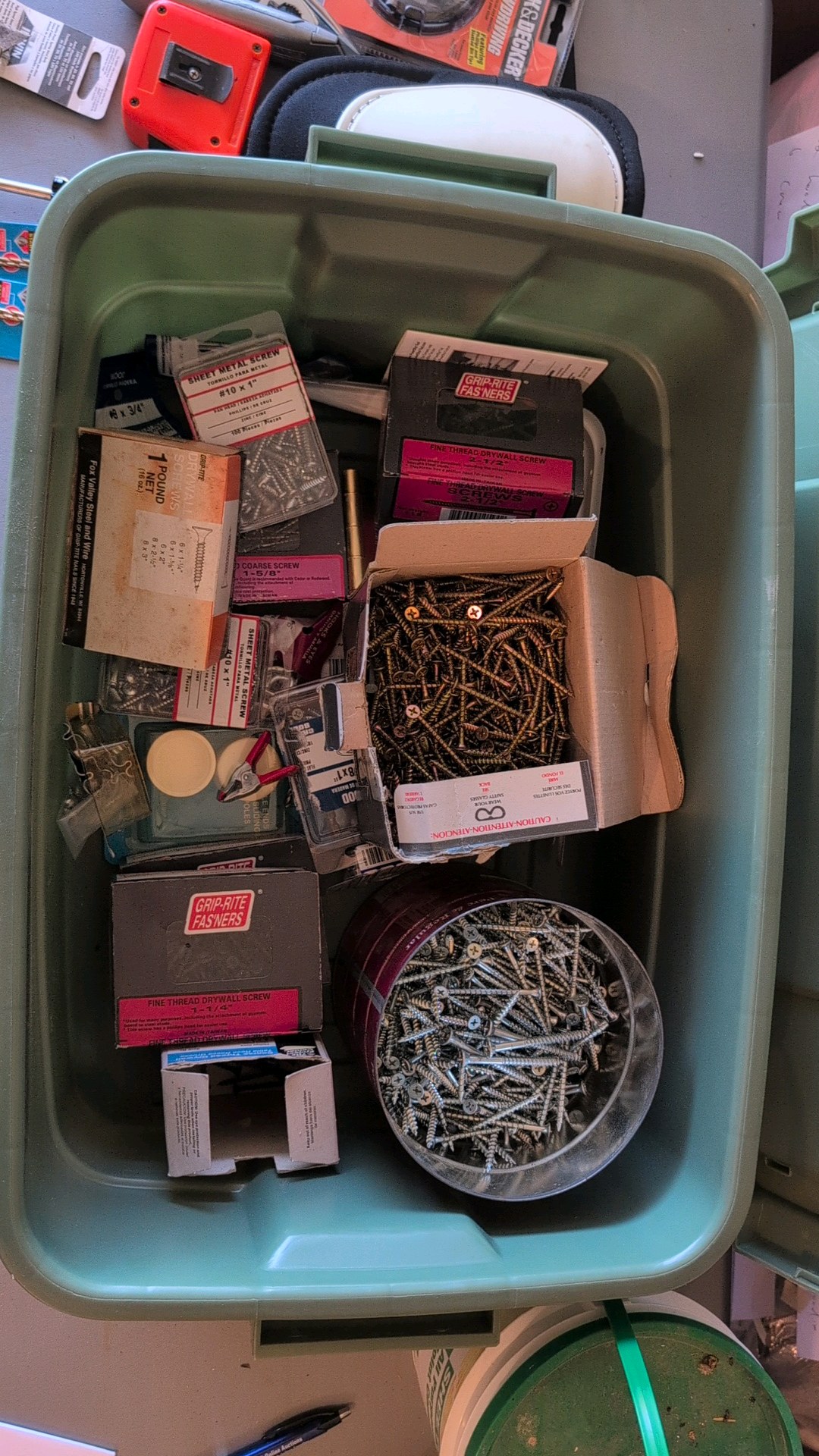 screws and miscellaneous hardware
