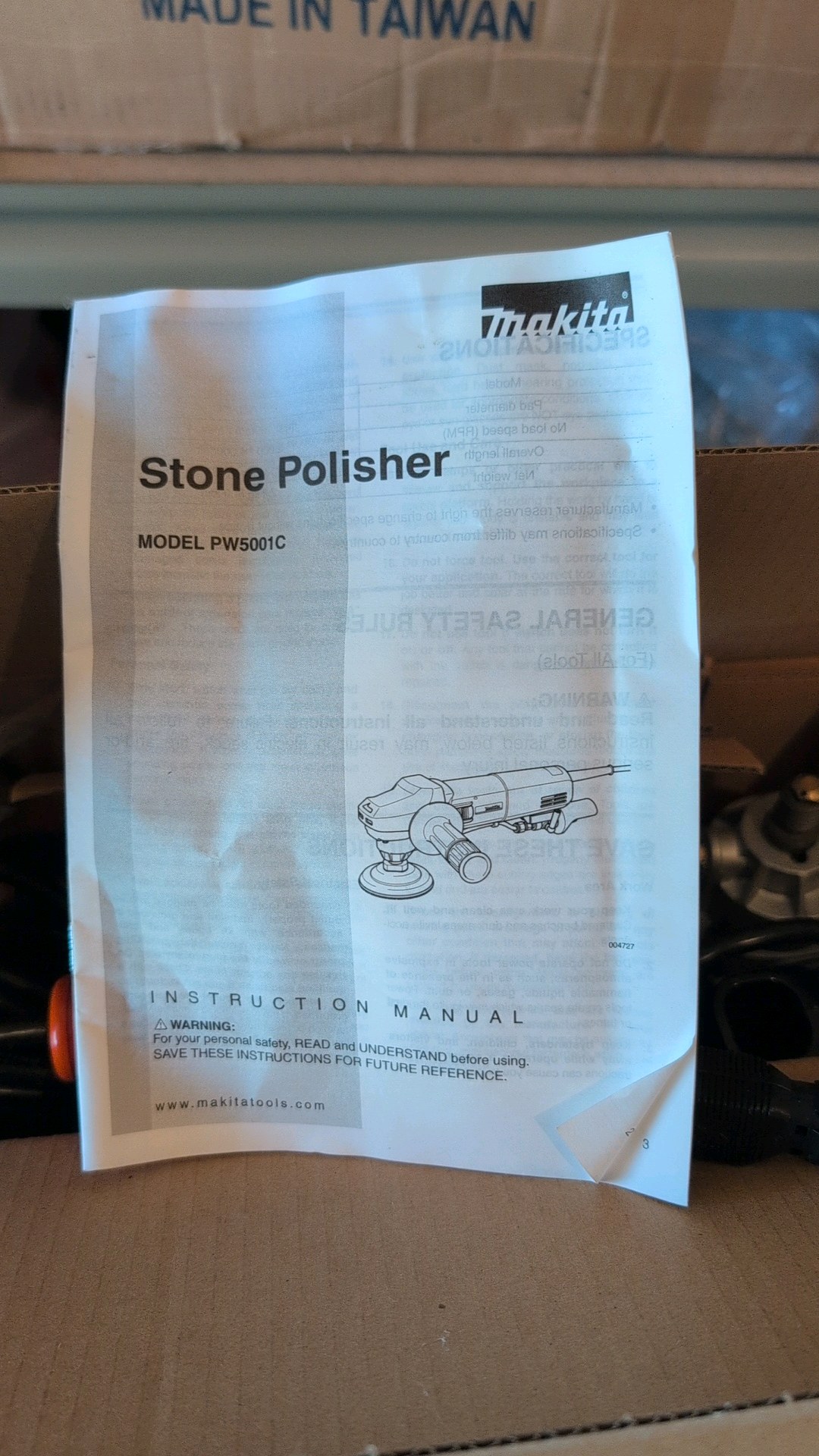 Makita Stone polisher model pw500 1C