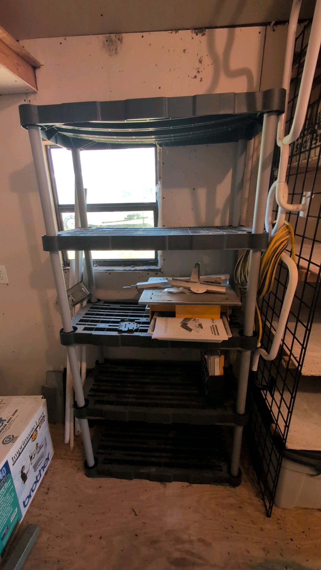 plastic shelf contents not included
