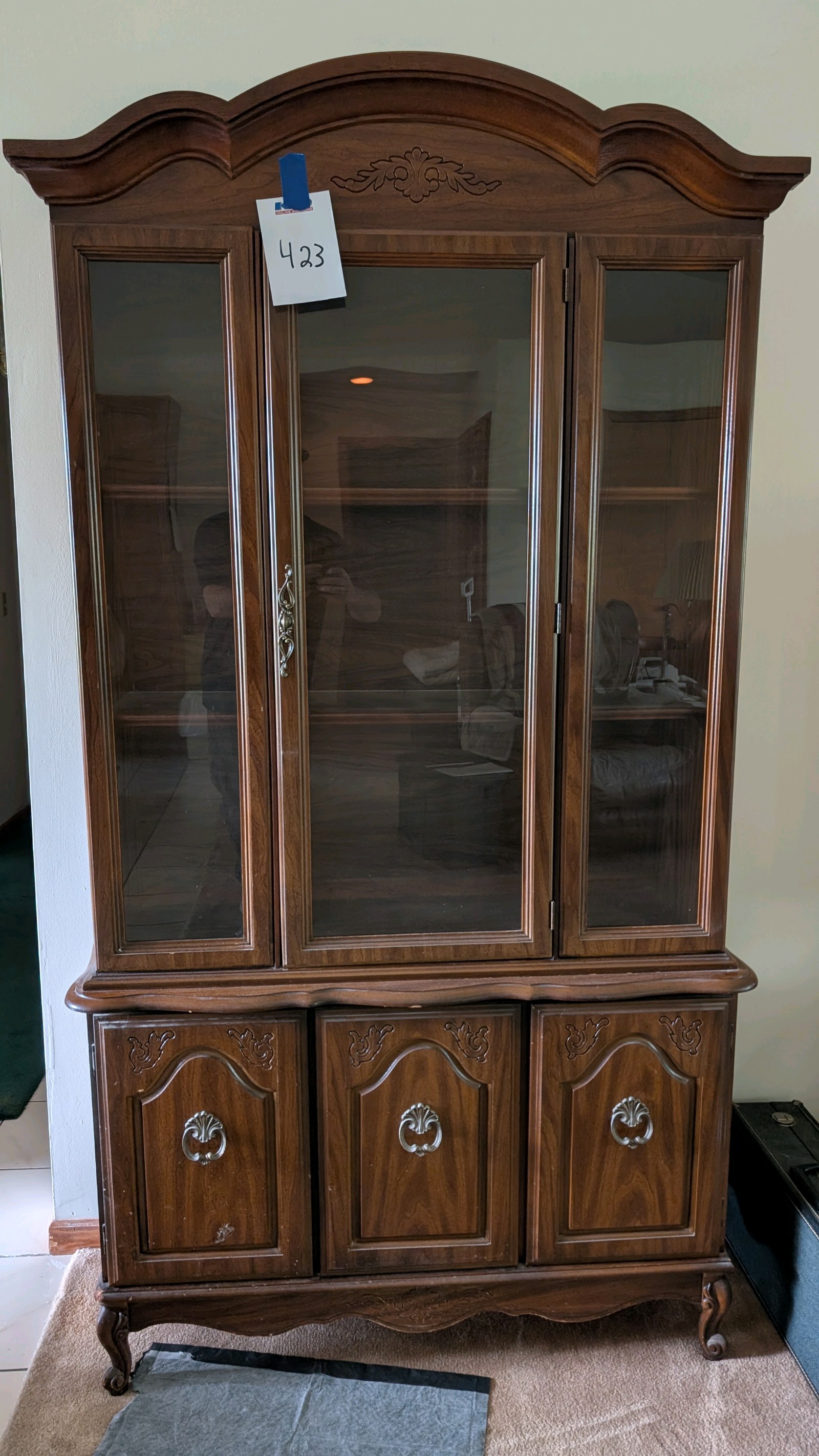 vintage wooden hutch