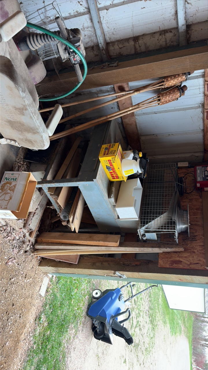 work table and contents
