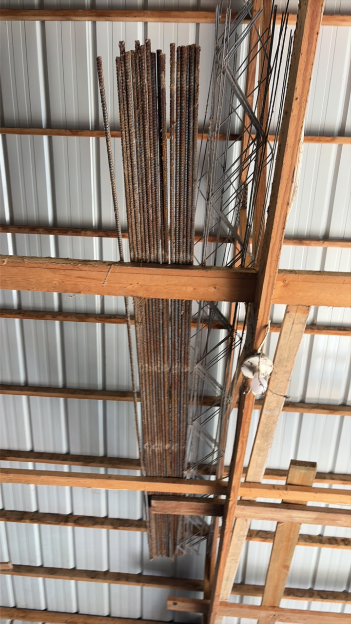 rebar and various pipes