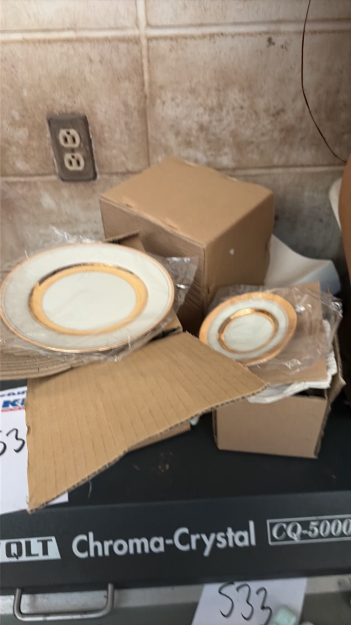 A lot of various China plates