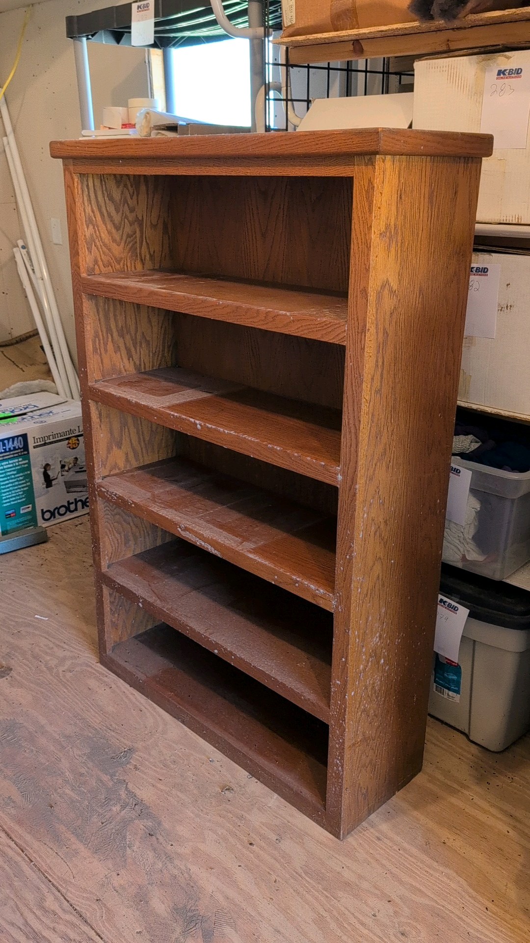 wooden shelf