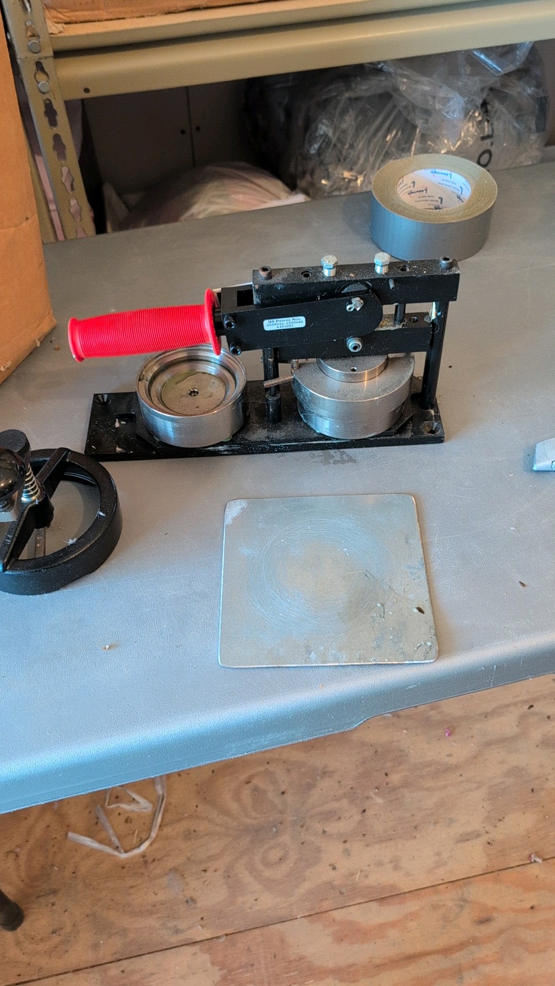 button, press and blank buttons