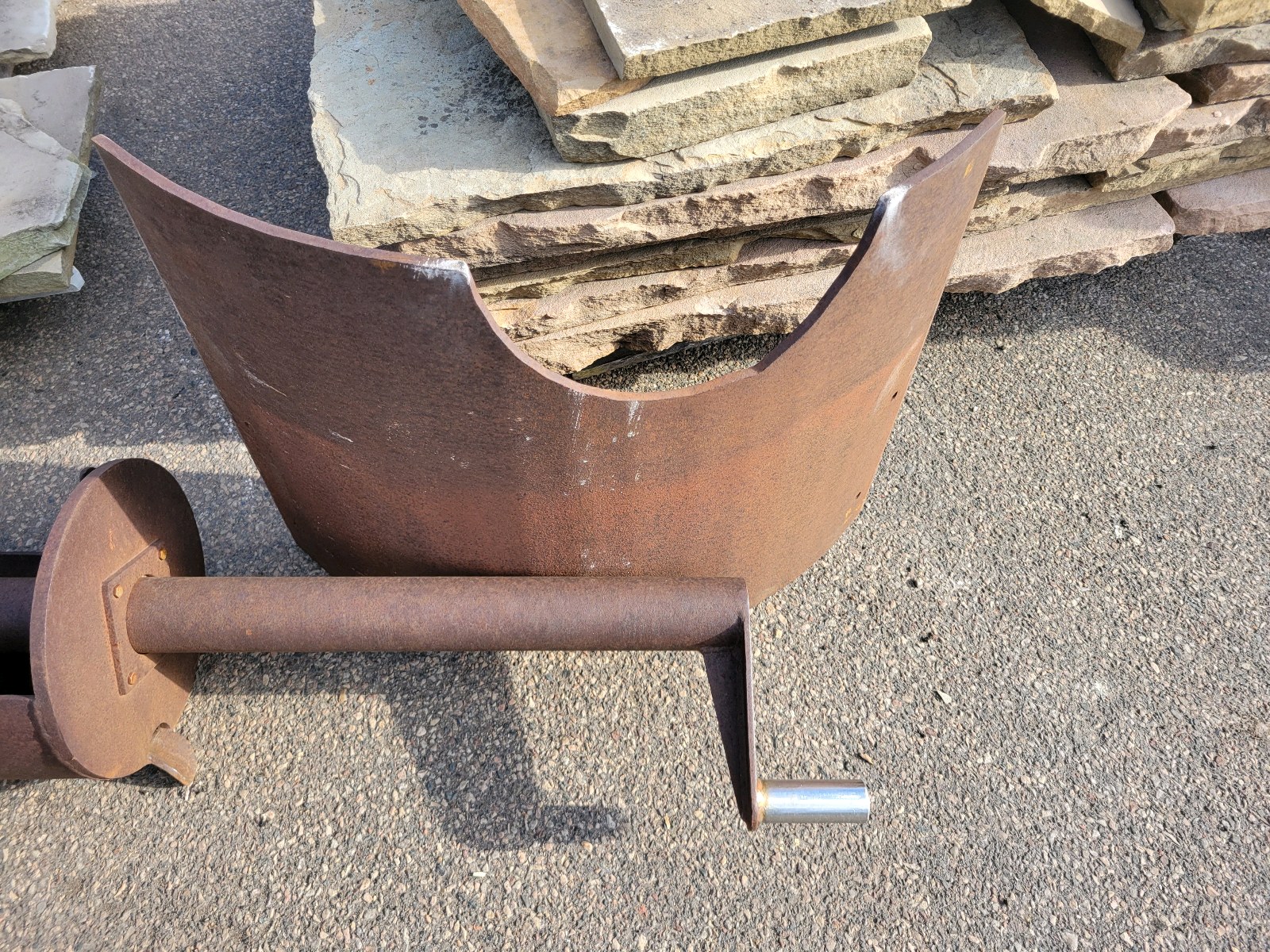 Metal Corkscrew Scuplture