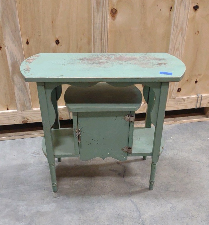 vintage painted side table,