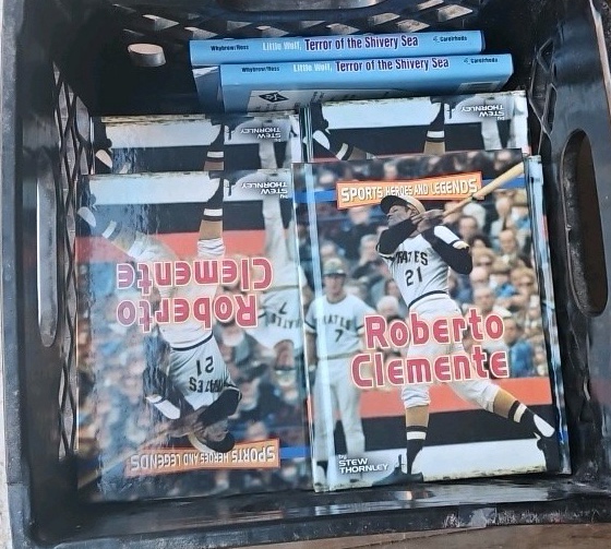 Crate of books